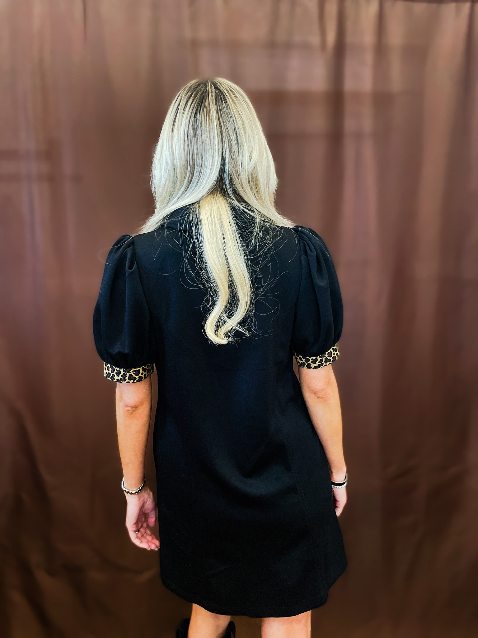 Trimmed With Spots Dress