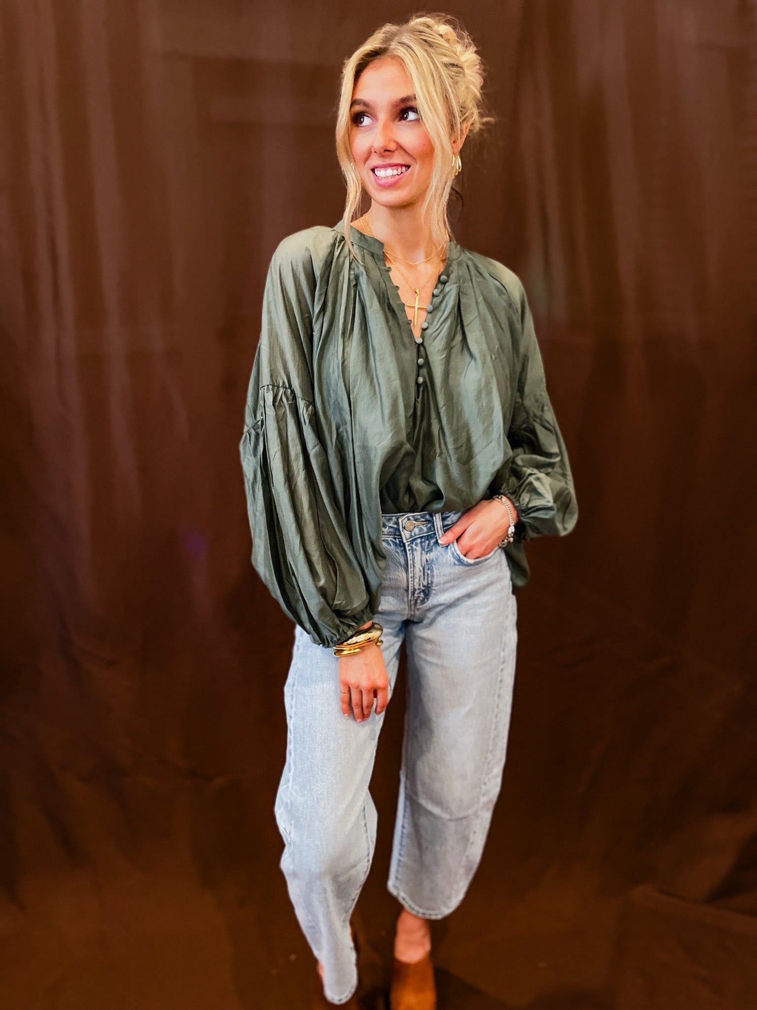 Balanced Blouse - Green