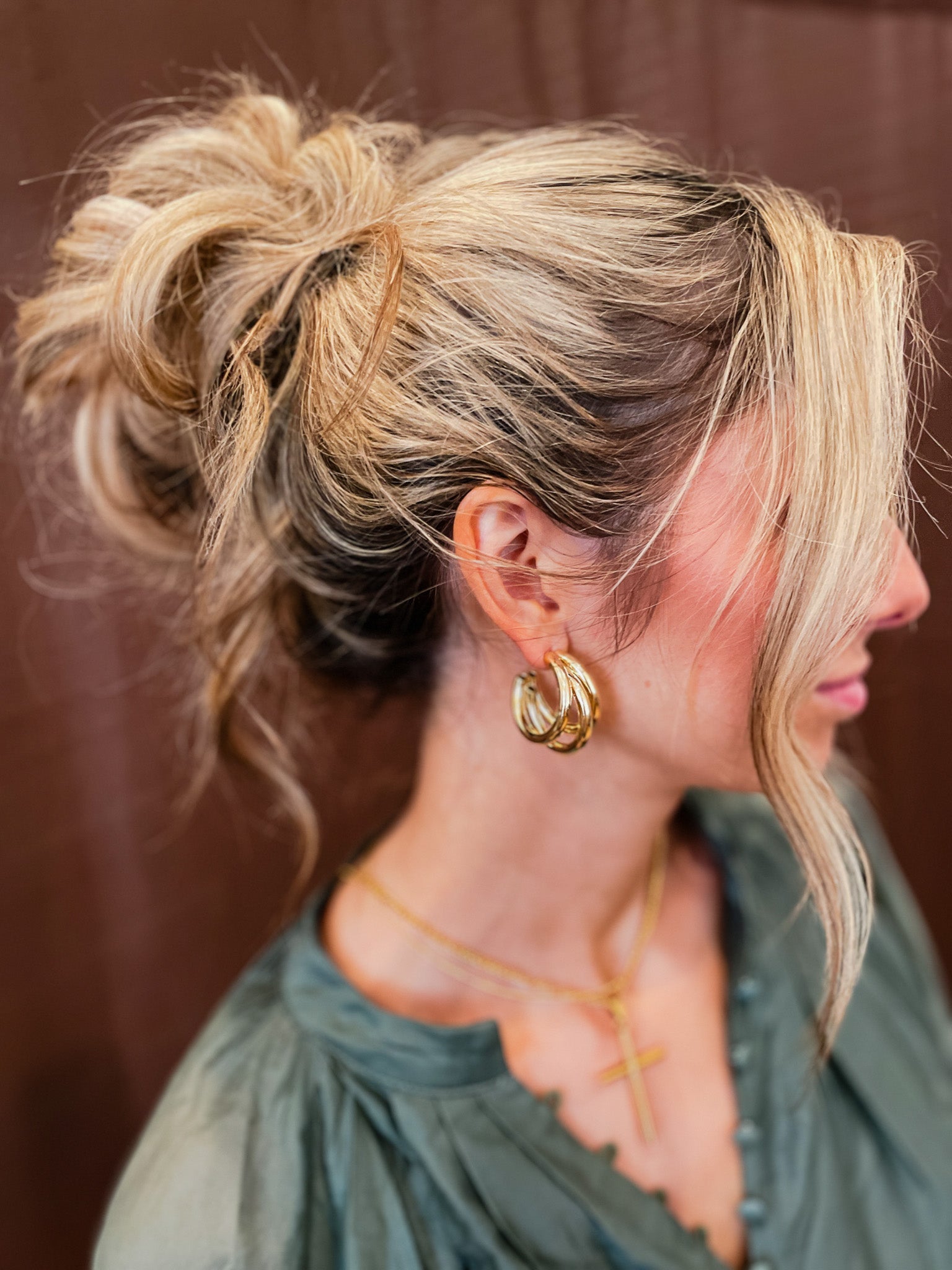 Lexi Tri Hoop Earring