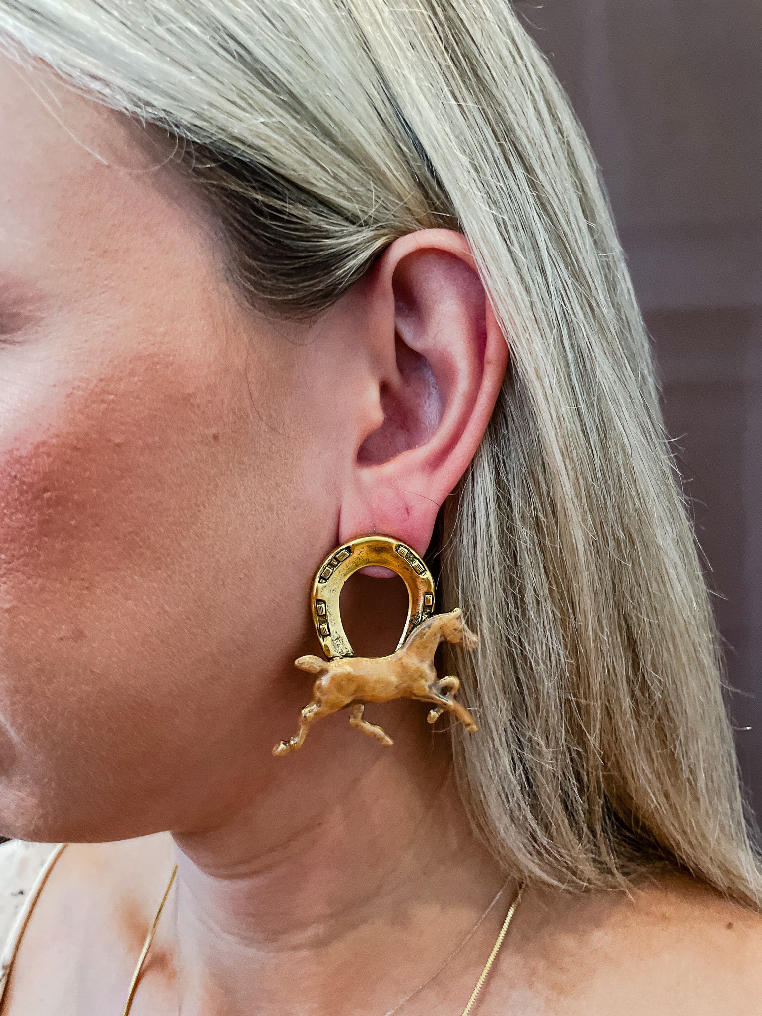 Keeneland Horse Earring