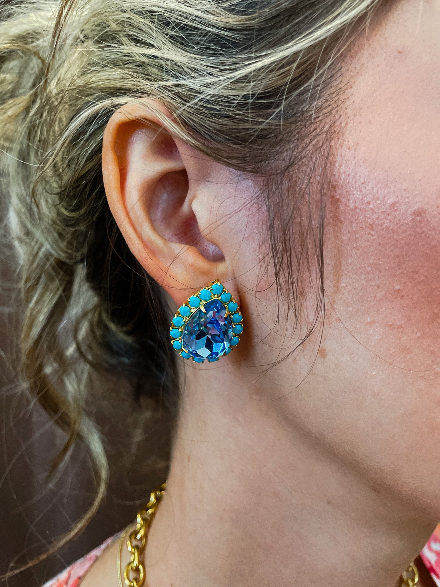 Palm Springs Earring - Blue