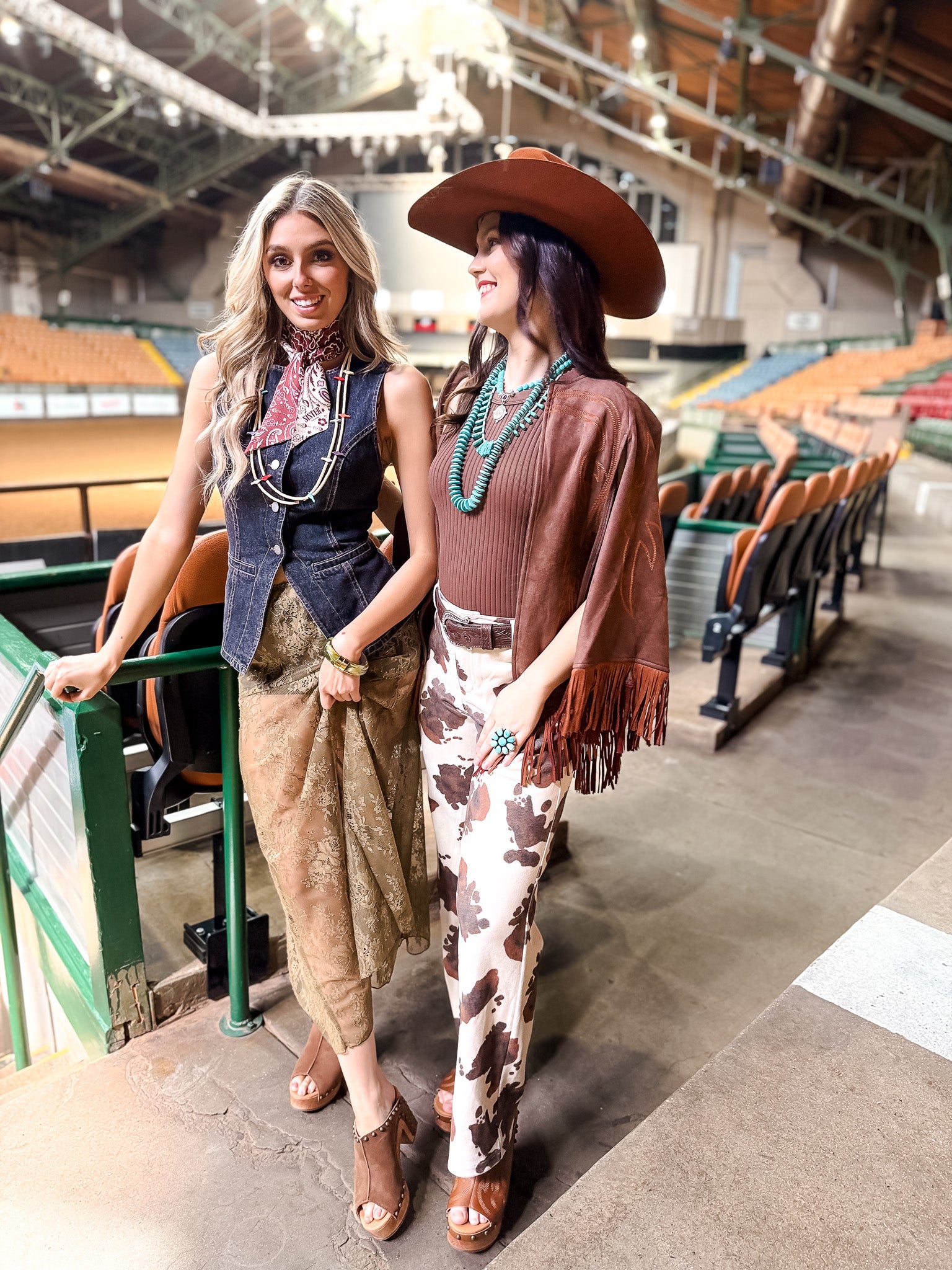 Washed Denim Vest Top - Black