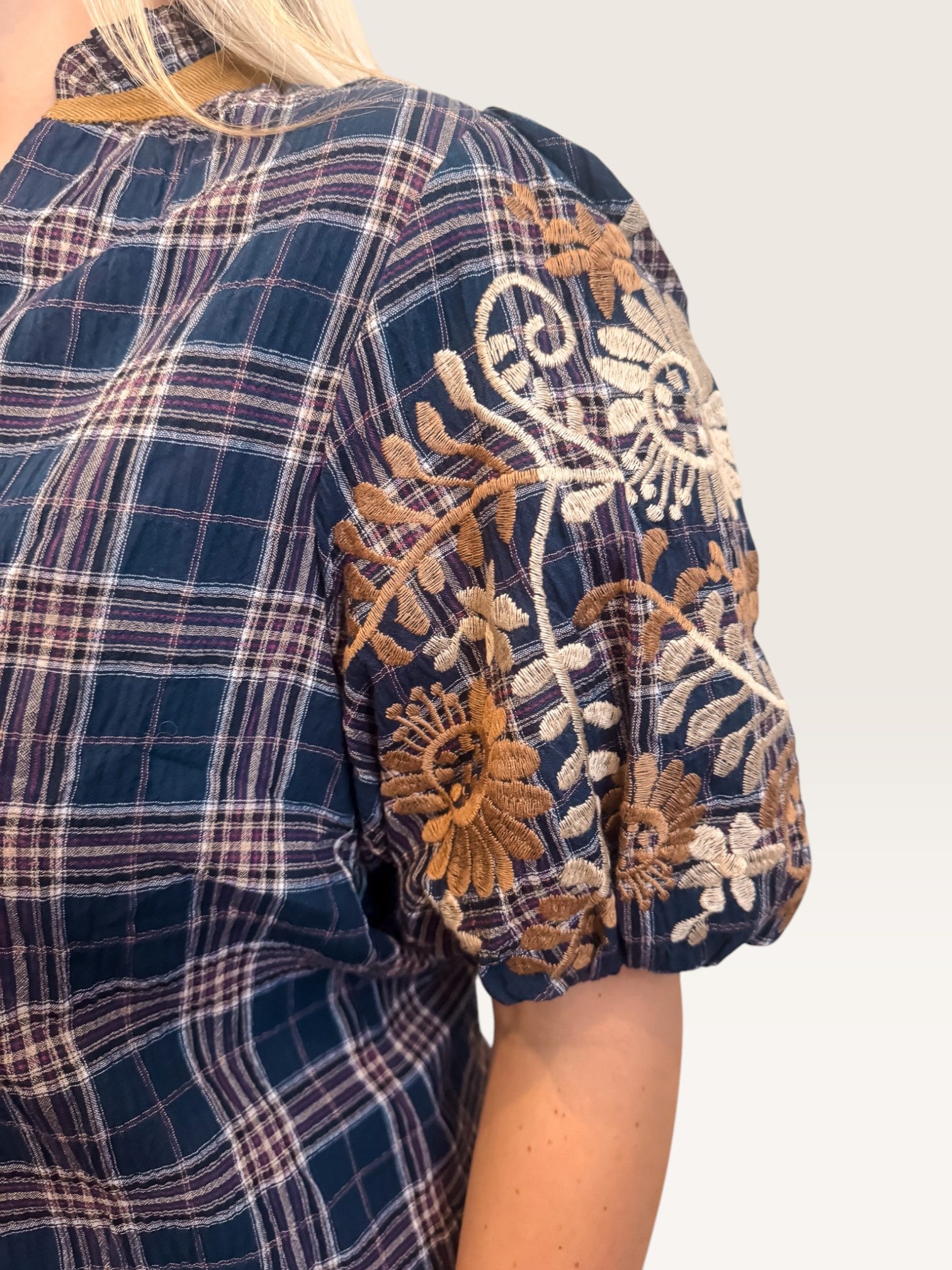 Wildflower Gingham Top