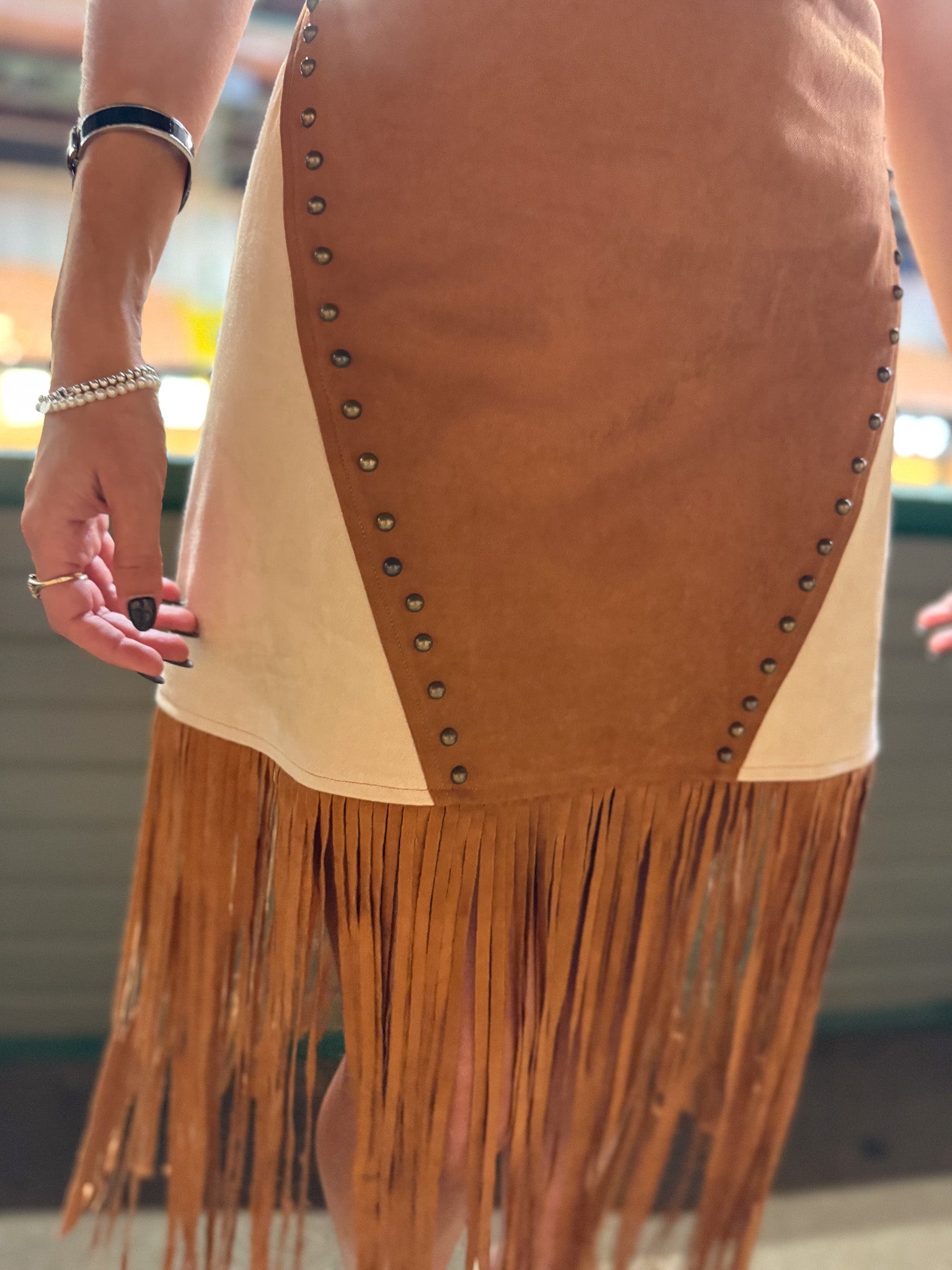 Rodeo Round Suede Dress