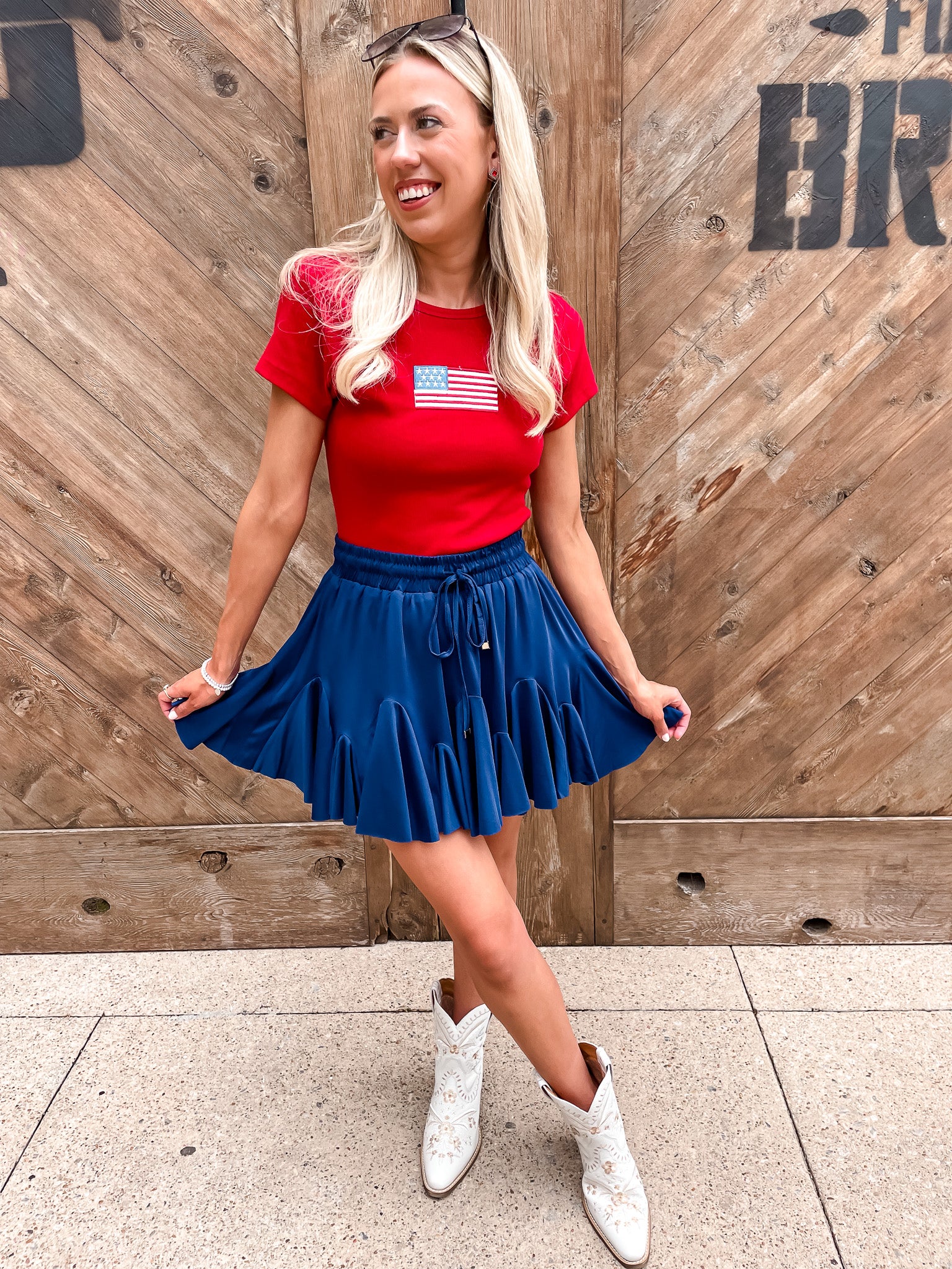 American Flag Tee - Red