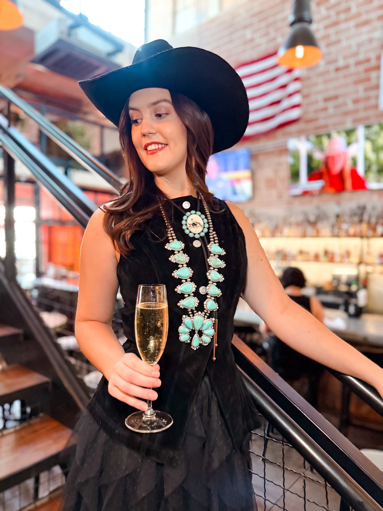 Velvetey Button Vest - Black