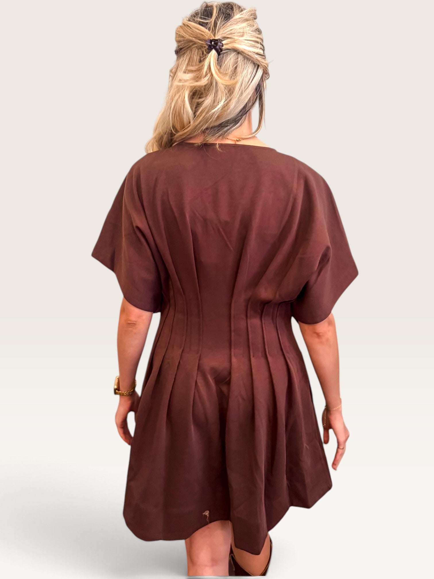 Cinch It Dress - Brown