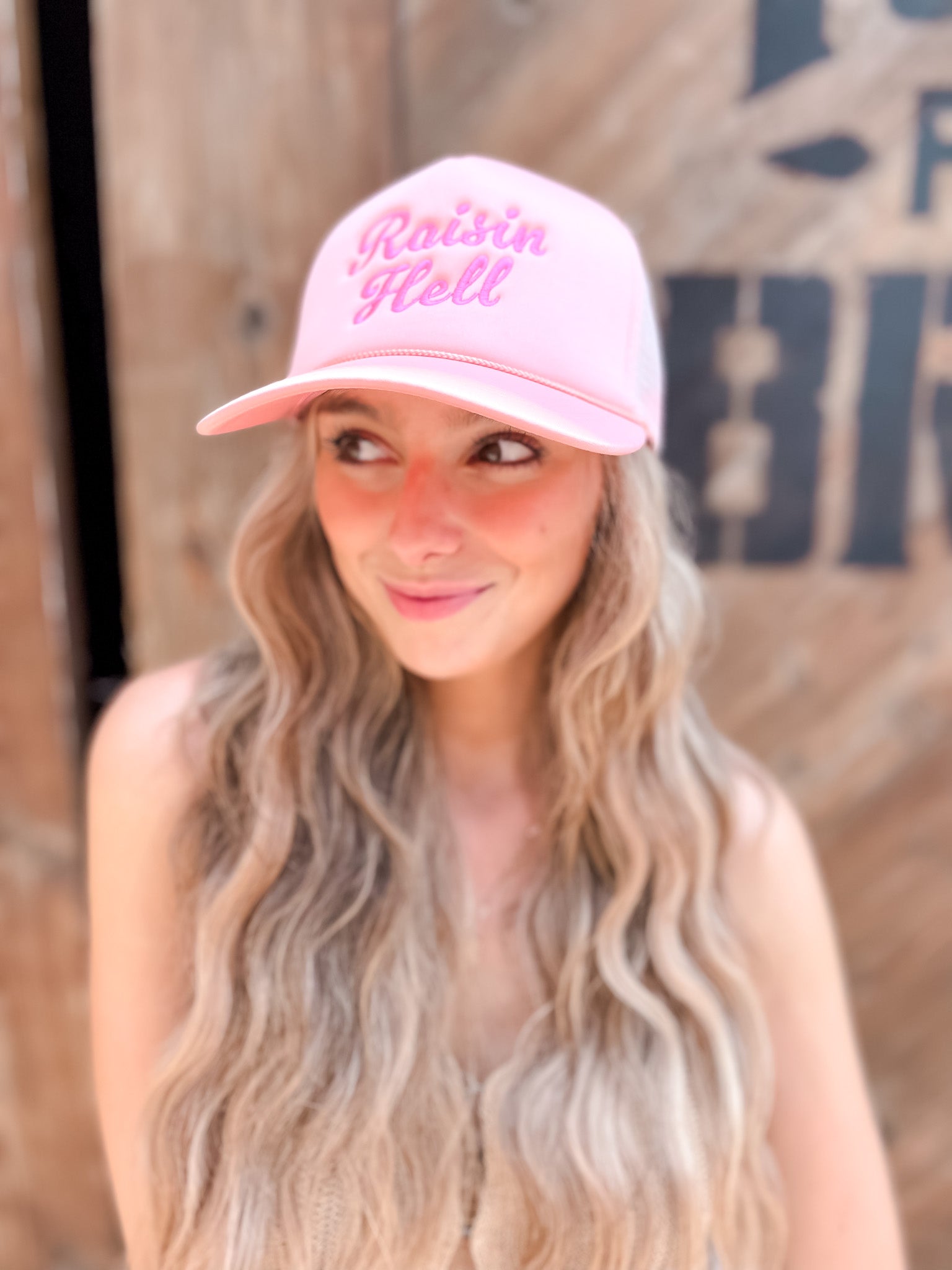 Raisin' Hell Embroidered Trucker Hat