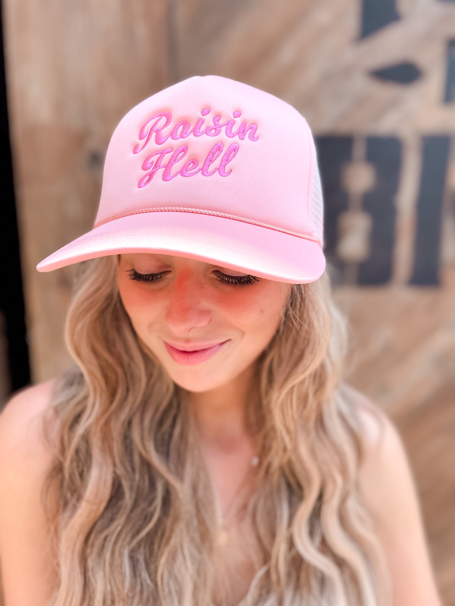 Raisin' Hell Embroidered Trucker Hat