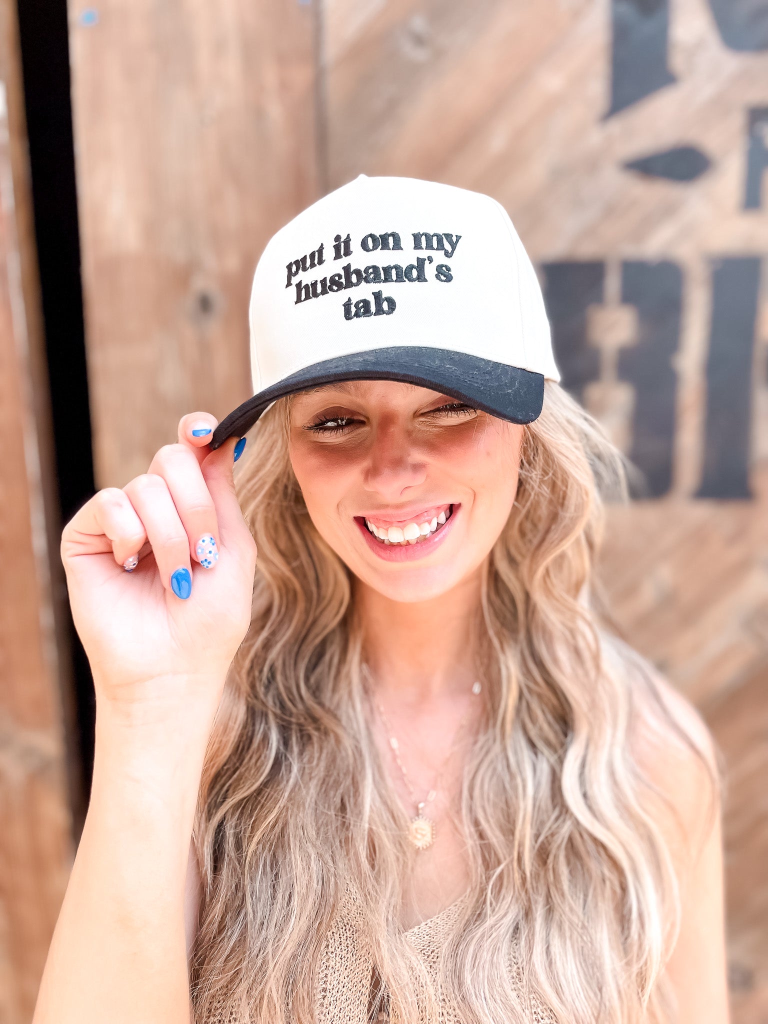 Husbands Tab Baseball Cap - Black