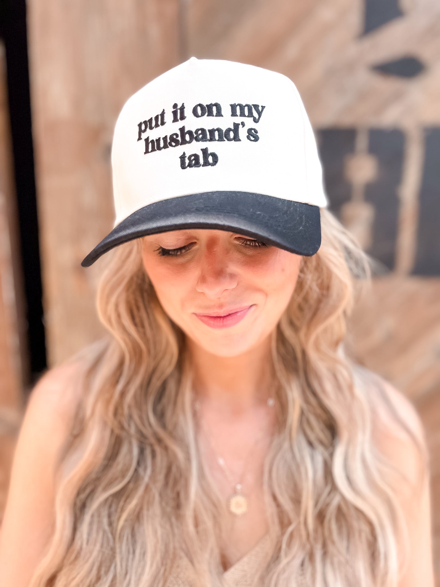 Husbands Tab Baseball Cap - Black