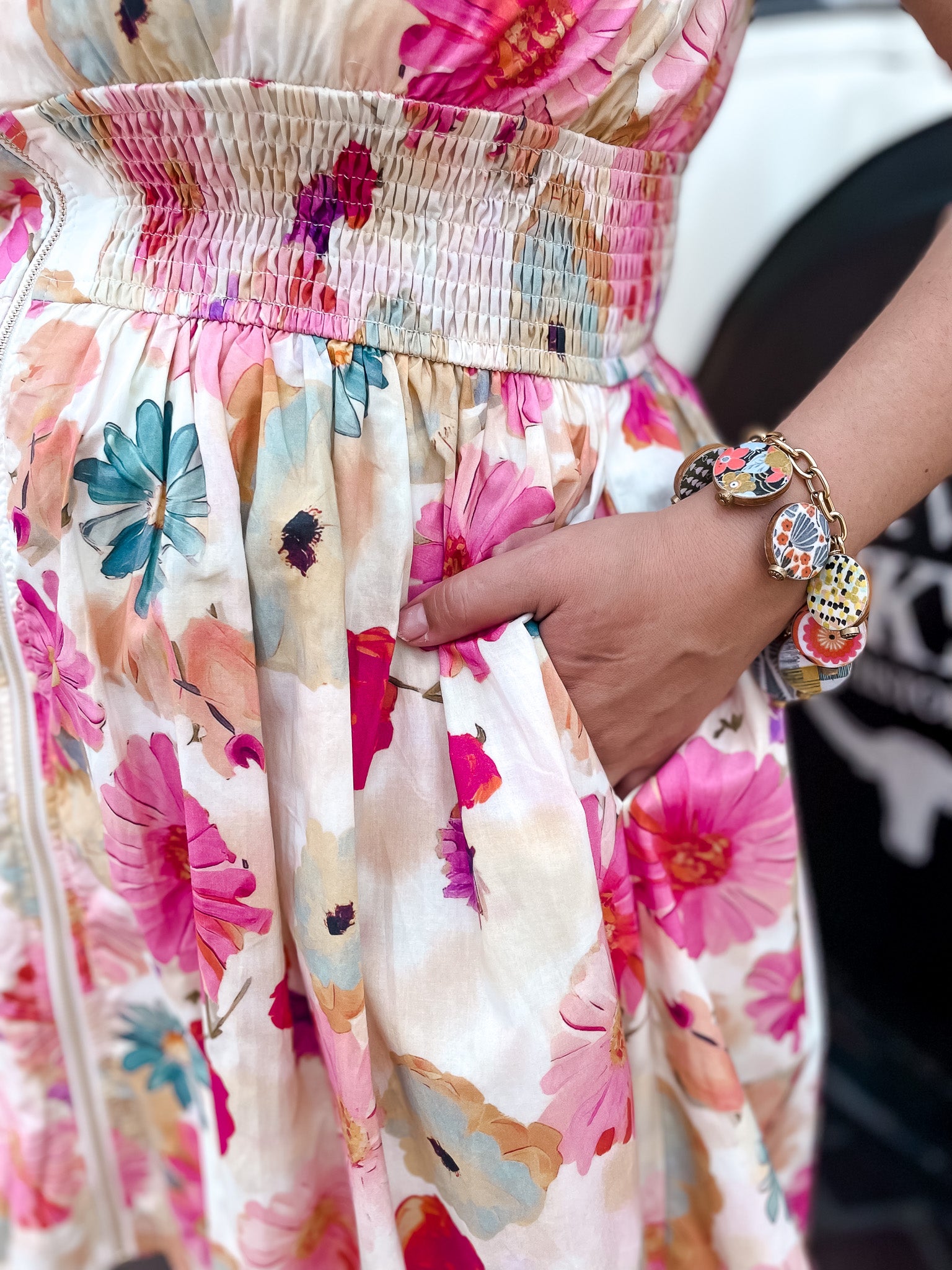 Botanical Garden Zip Up Dress