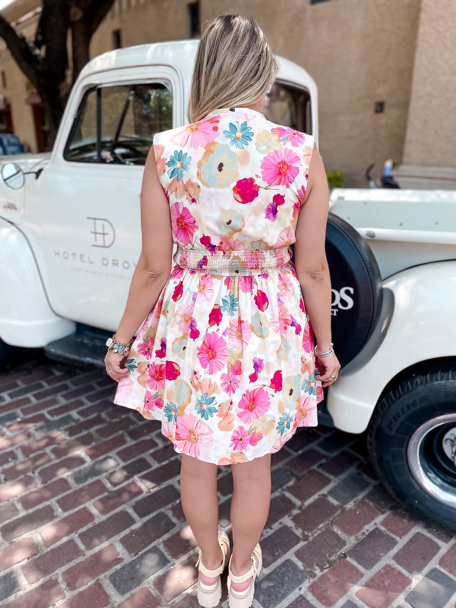 Botanical Garden Zip Up Dress
