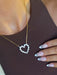 Diamond Heart Necklace - Tucker Brown