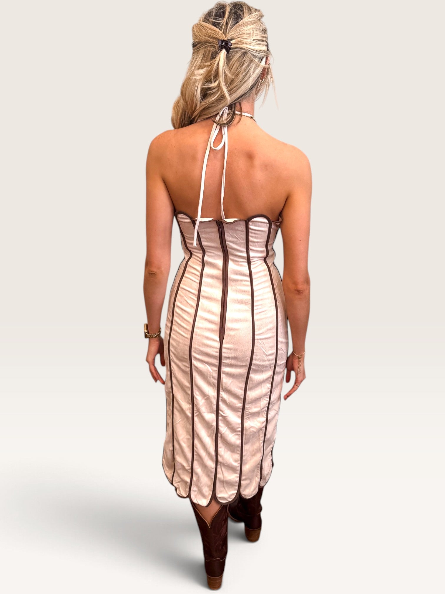 Days Of Suede Dress - Cream