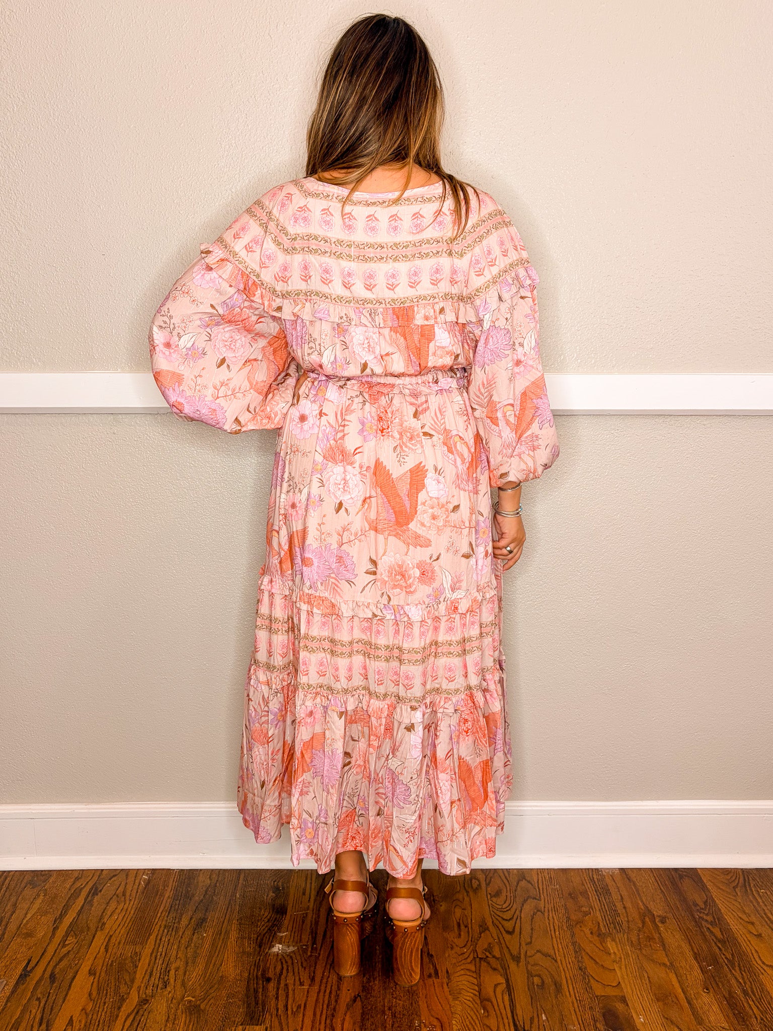Bordeaux Heron Dress - Pink - Tucker Brown