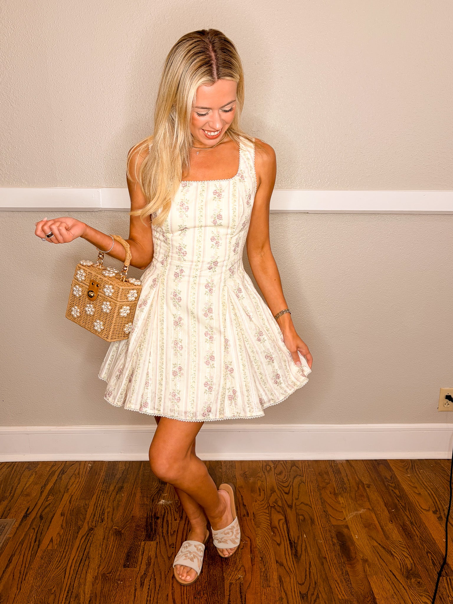 Lavender Floral Dress
