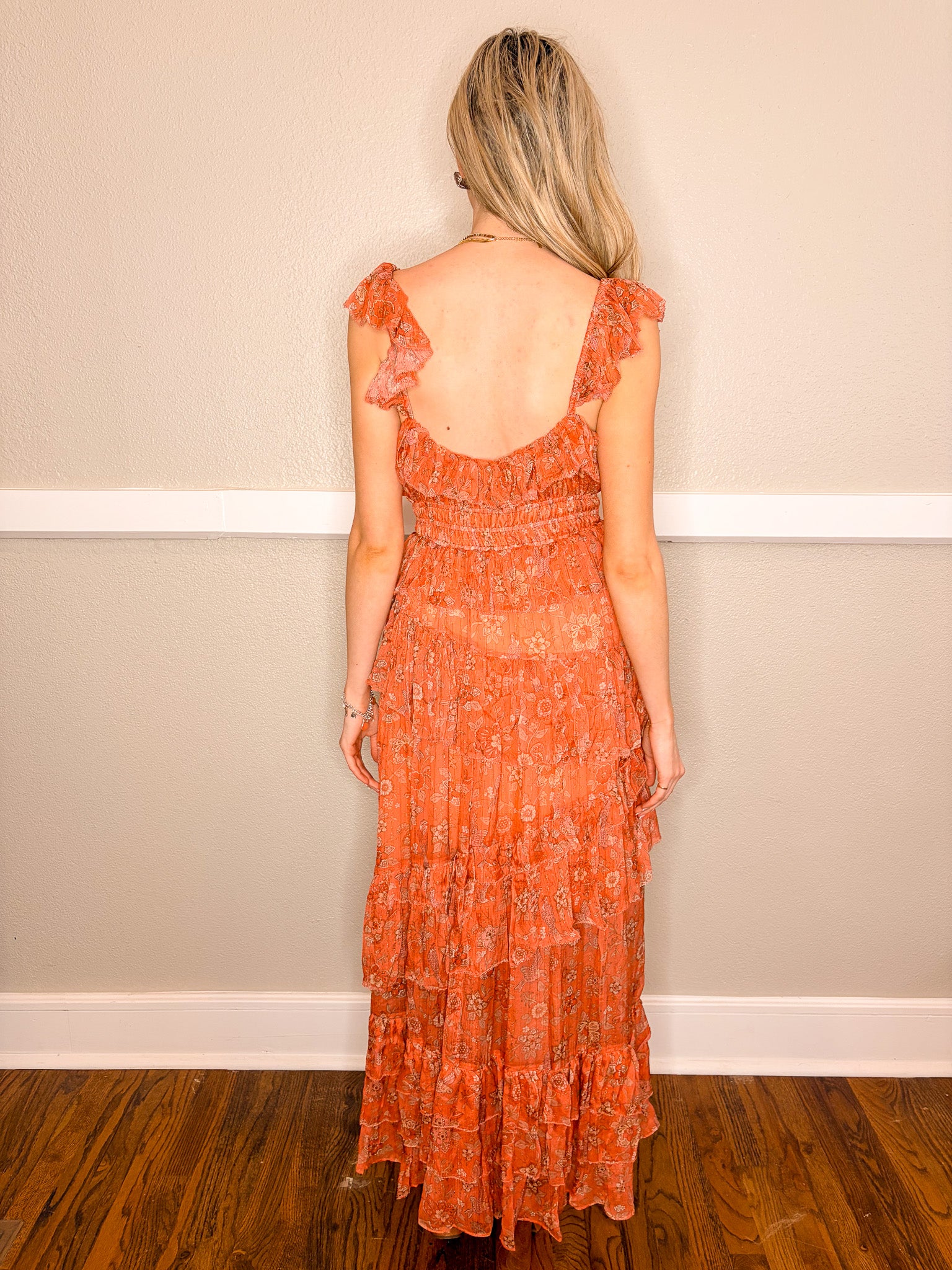 Corinne Blue Jay Dress - Pink