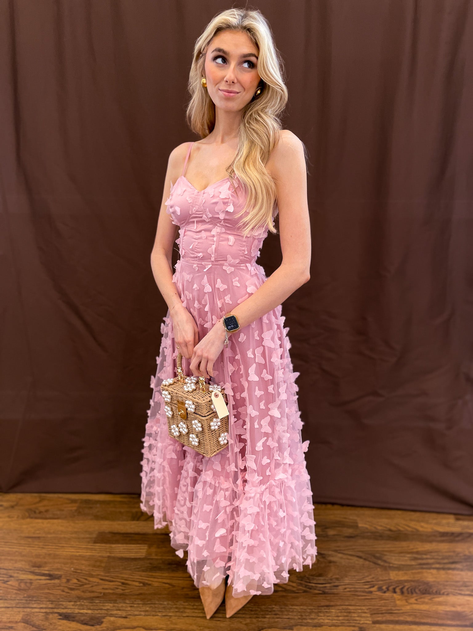 Mariposa Midi Dress - Pink