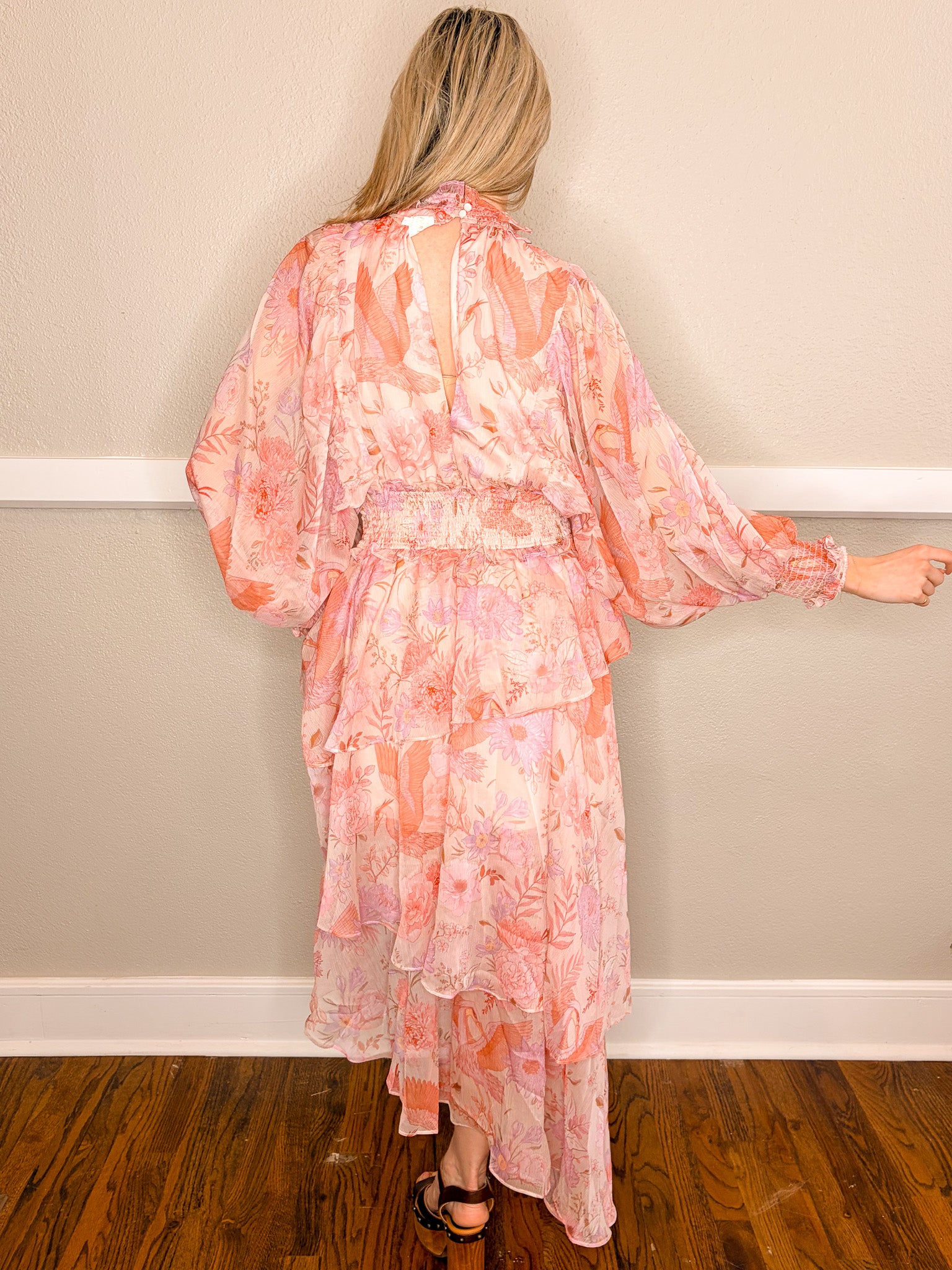 Orchid Heron Dress - Pink