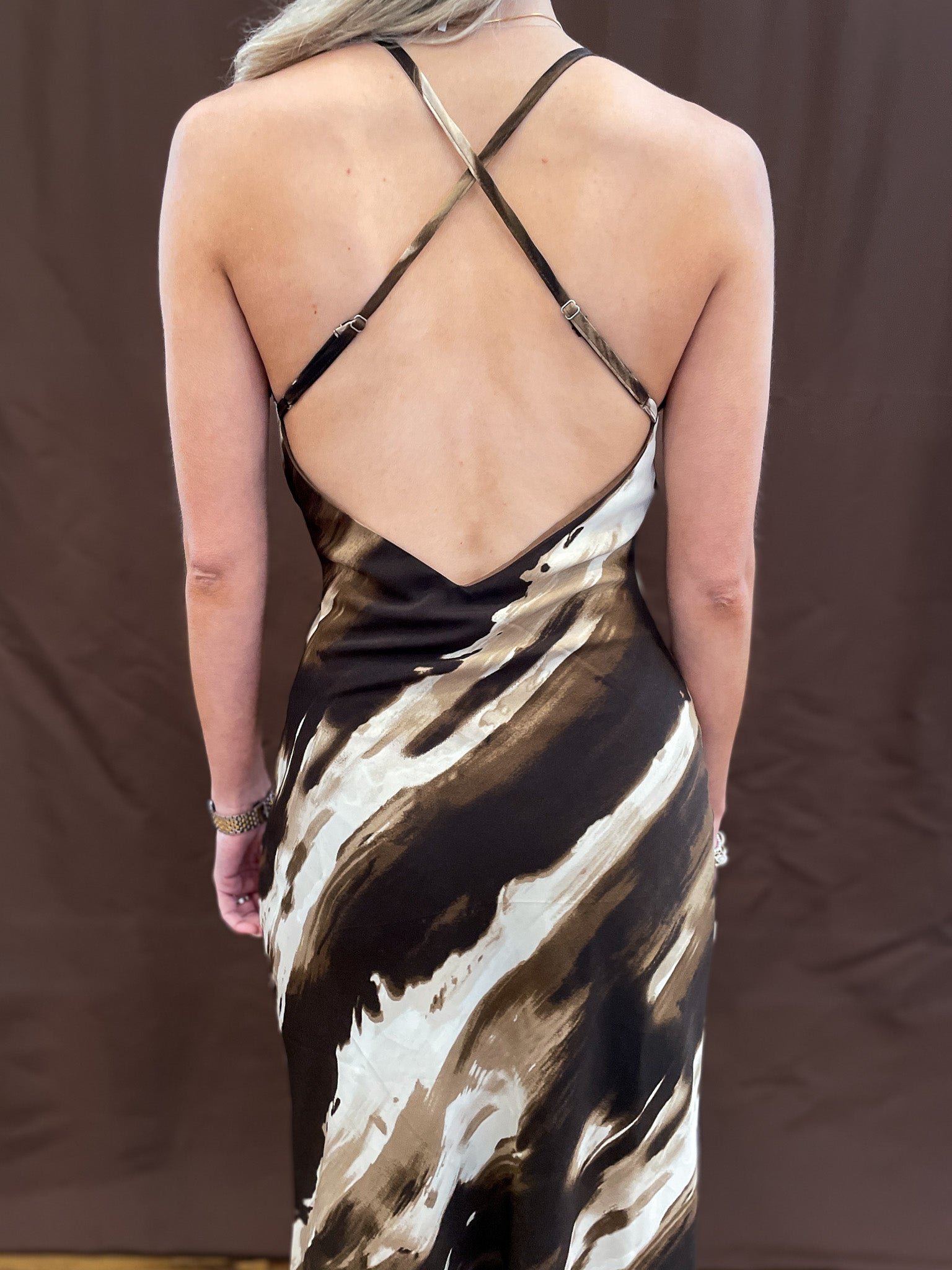 Abstract Neutrals Dress