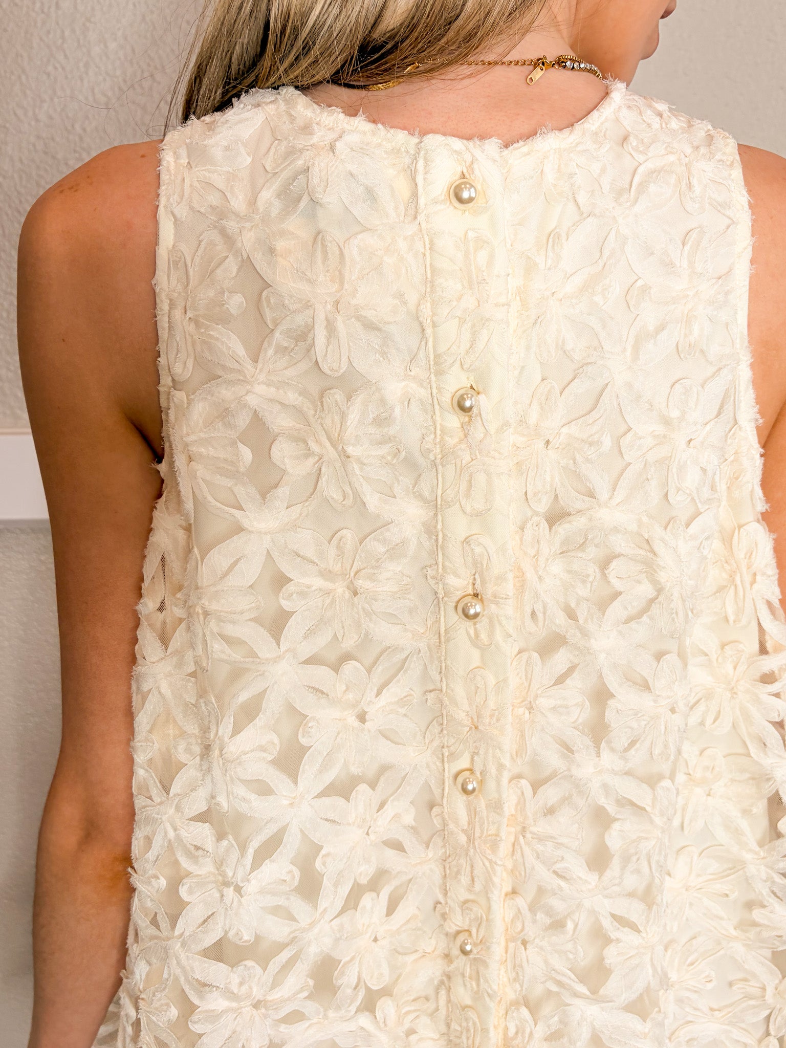 Textured Ruffle Dress
