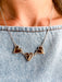 Cascade Heart Mini Necklace - Gold - Tucker Brown