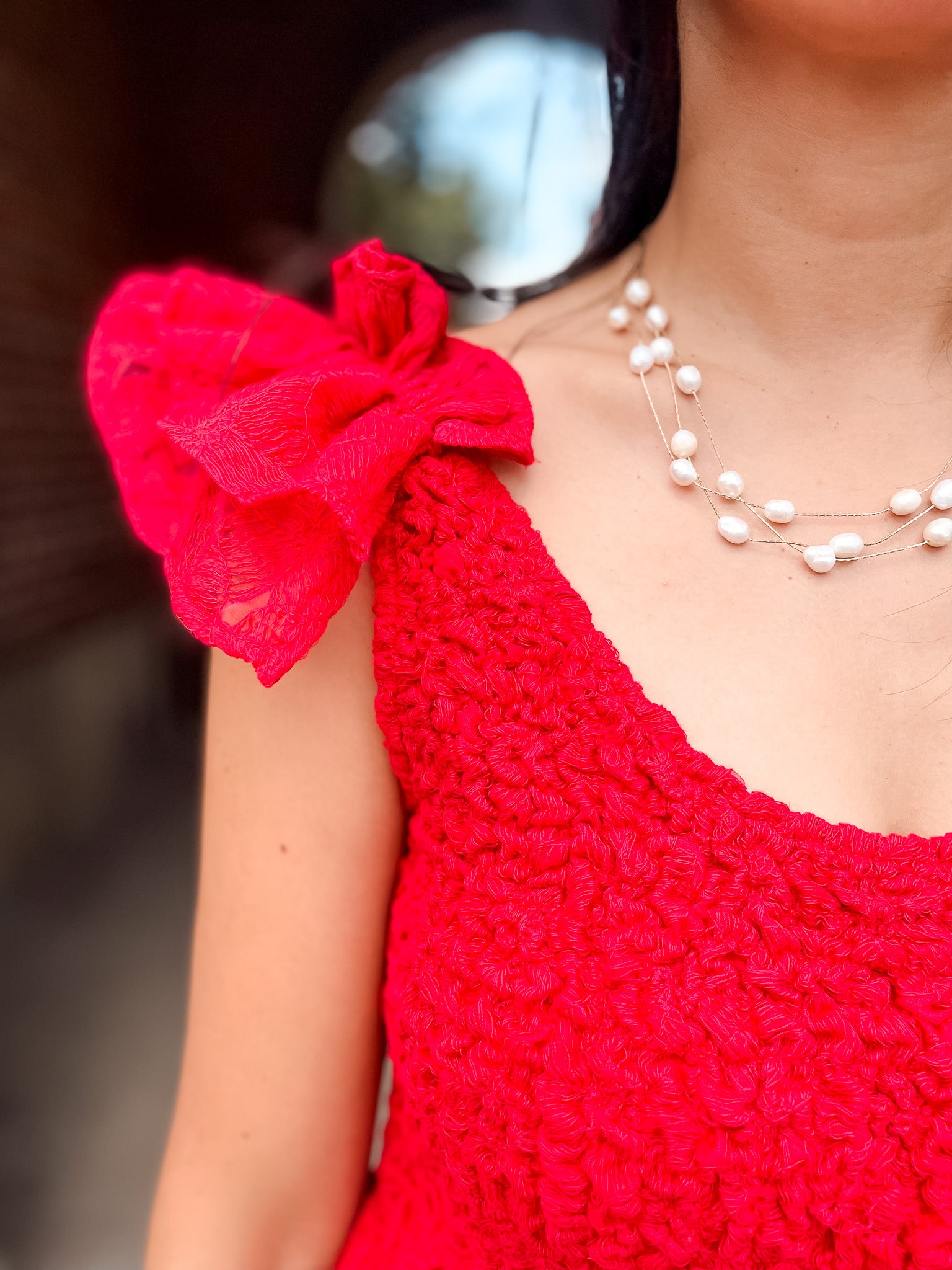 Lana Smocked Dress - Red