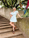 Melissa Zip Up Dress - White - Tucker Brown