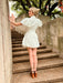 Melissa Zip Up Dress - White - Tucker Brown