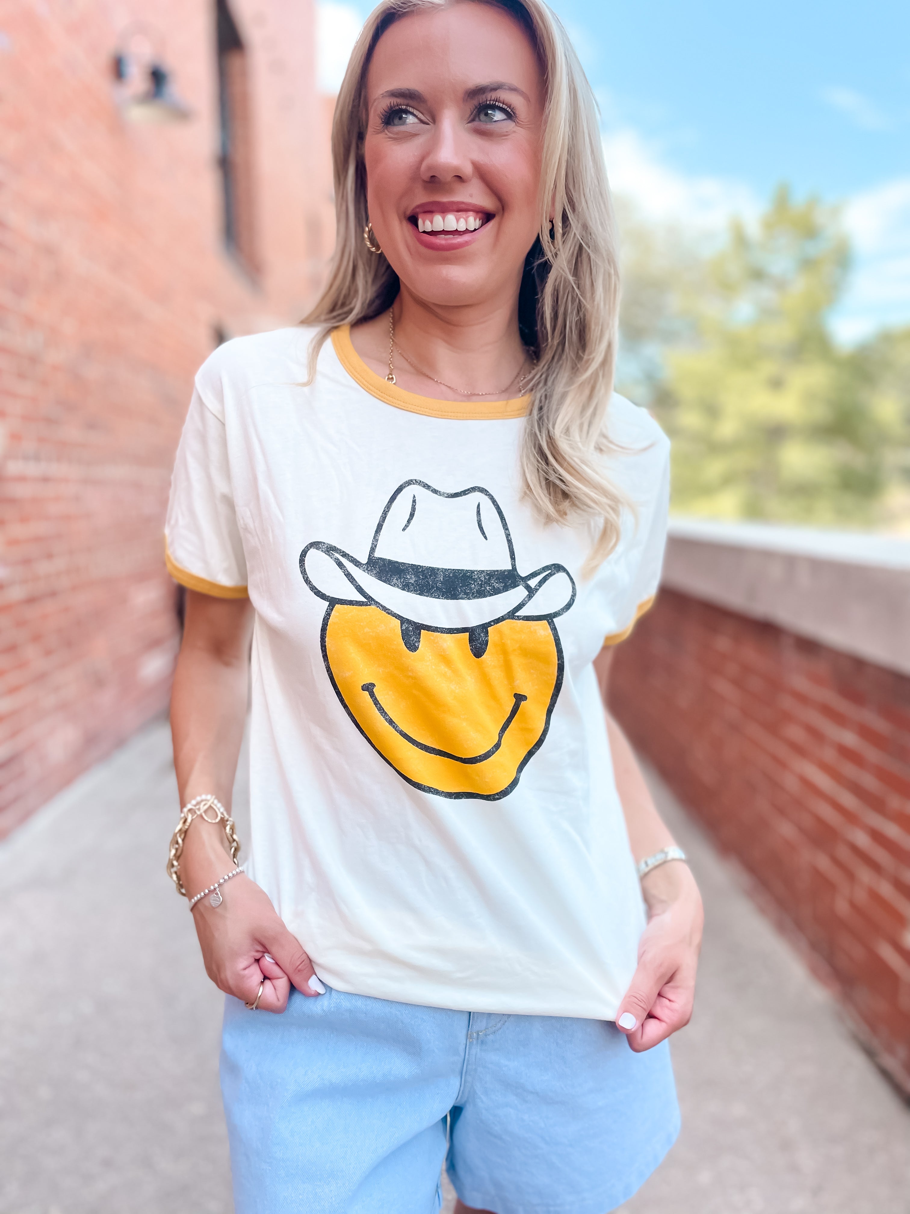 Cowboy Smiley T-Shirt