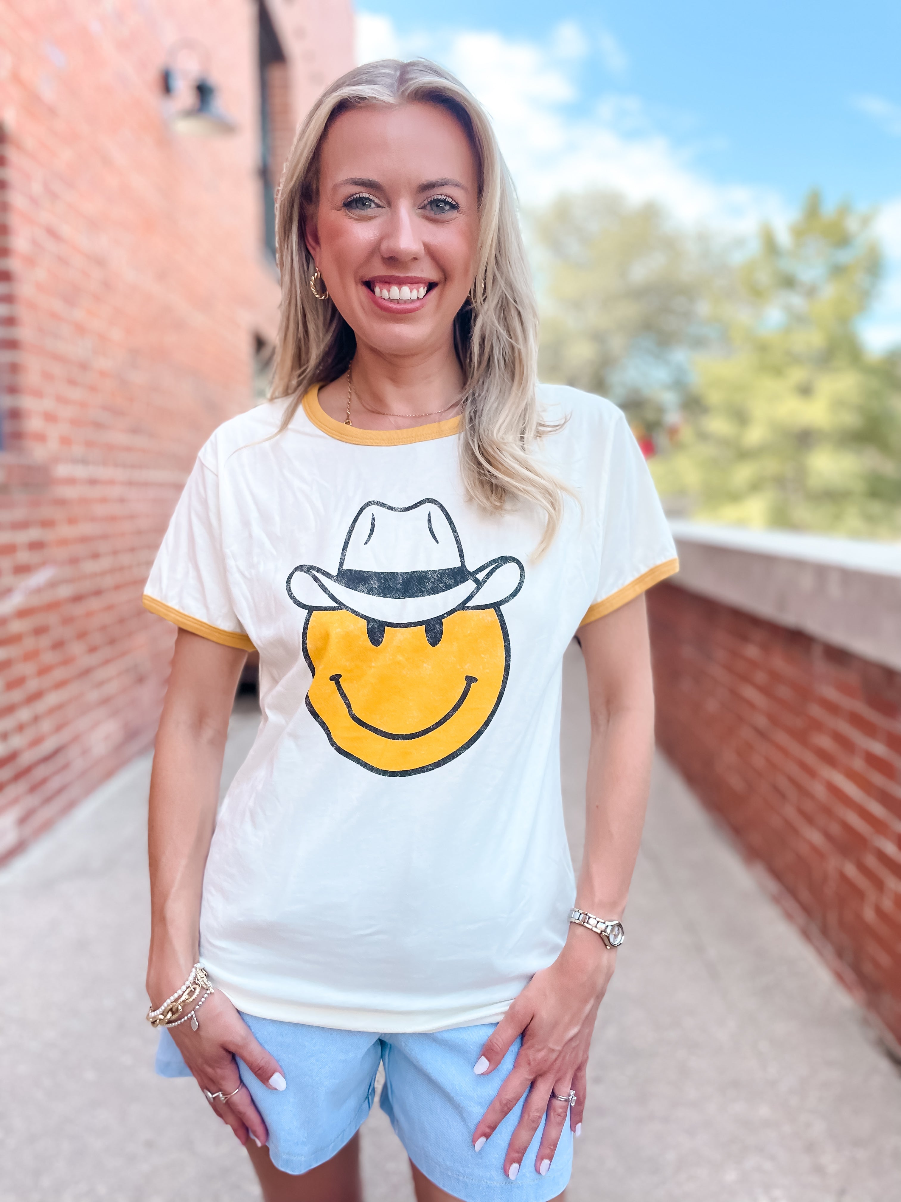Cowboy Smiley T-Shirt