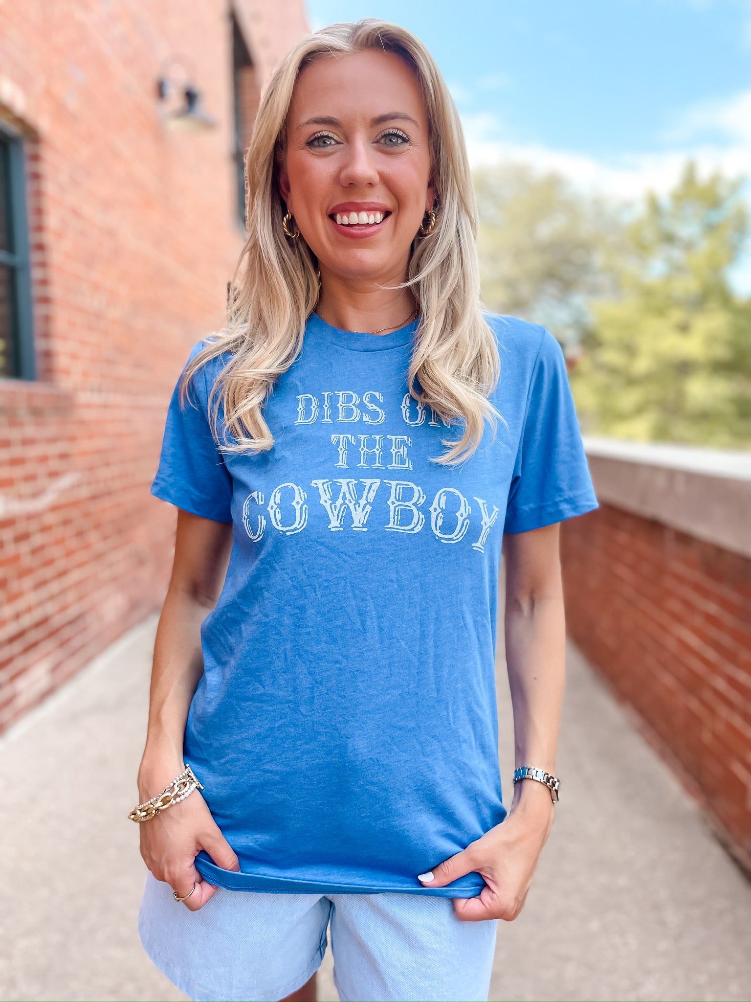 Dibs On The Cowboy T-Shirt - Royal