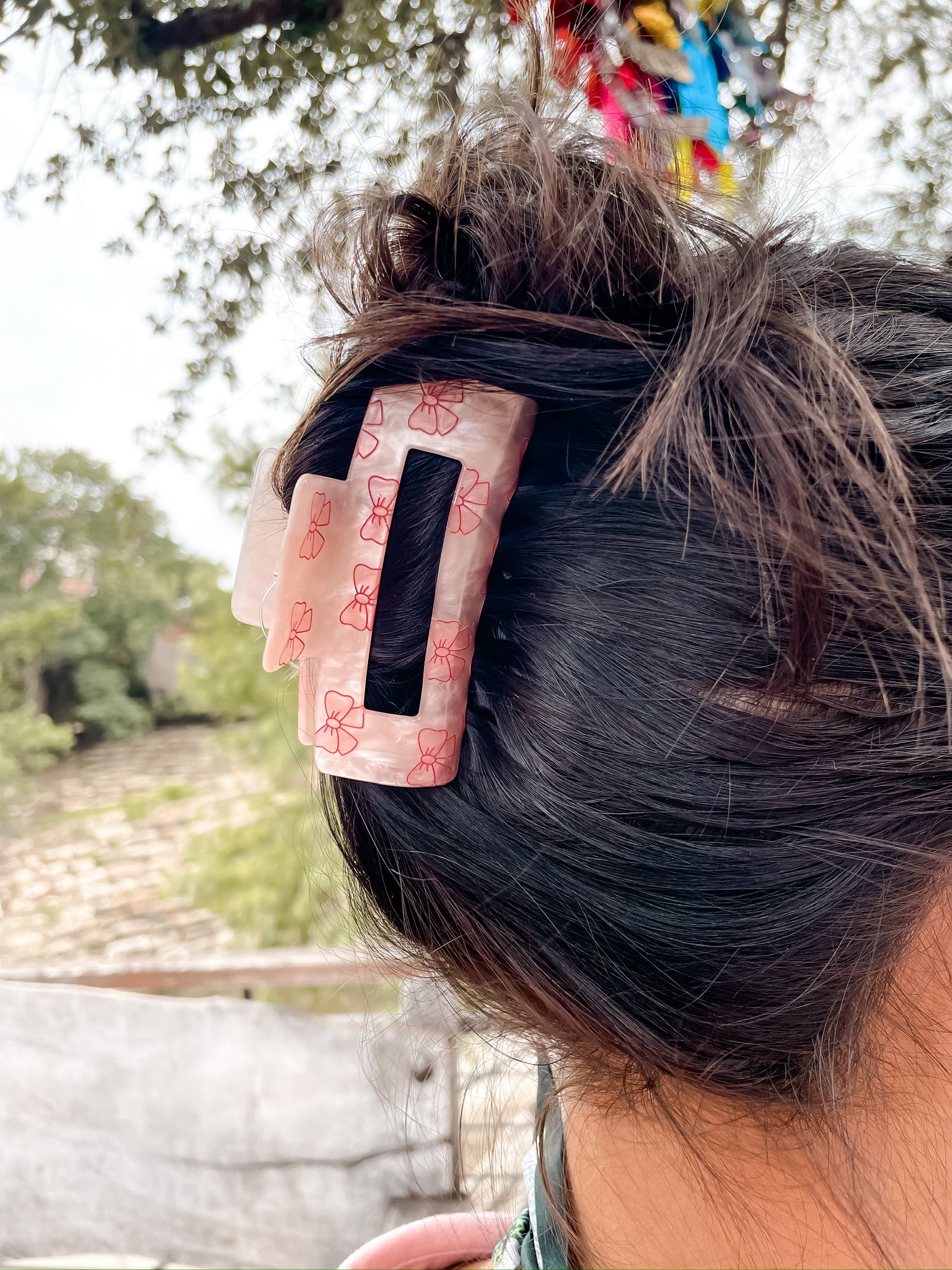 Pink Bows Hair Clip