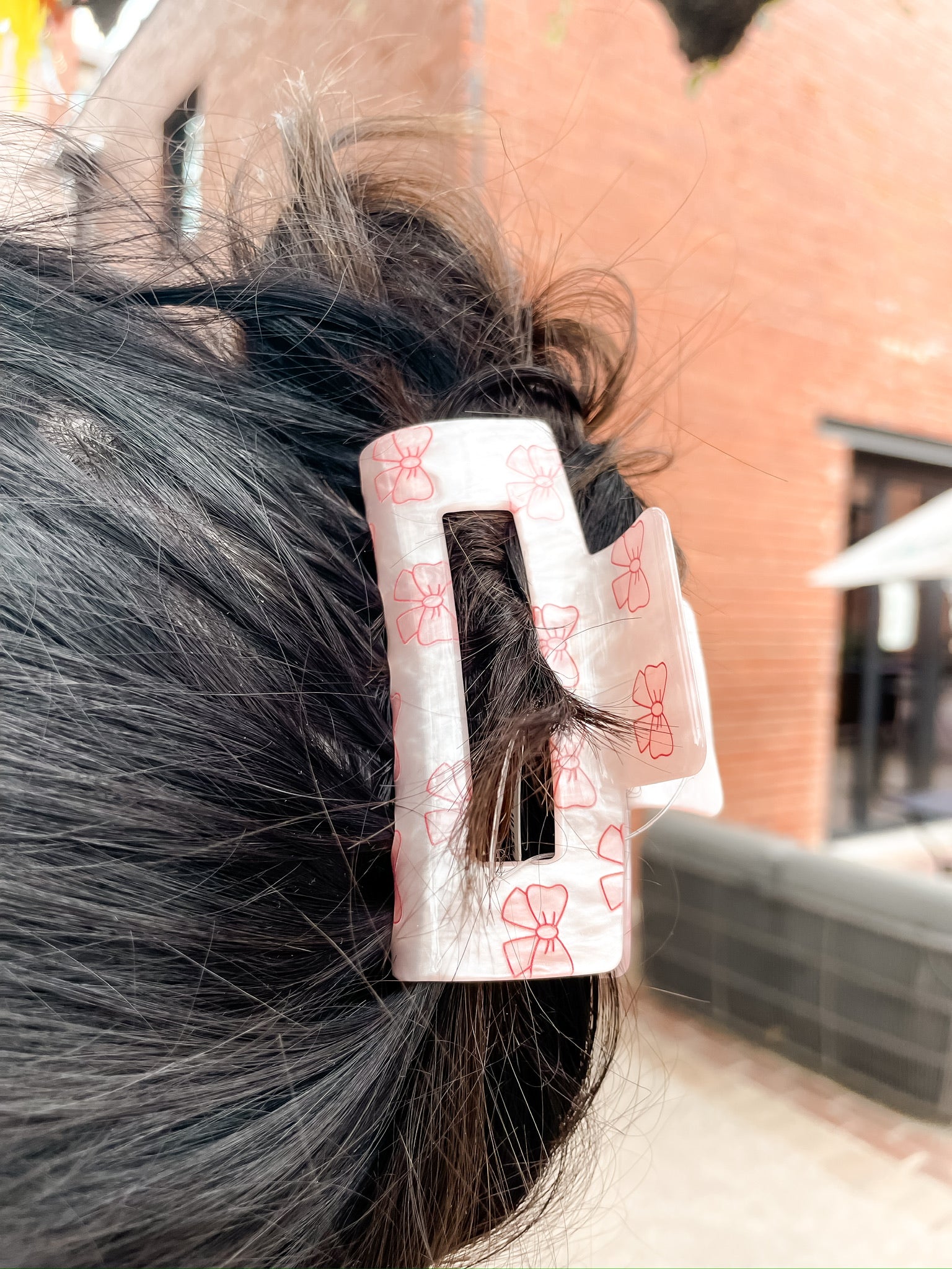 Pink Bows Hair Clip