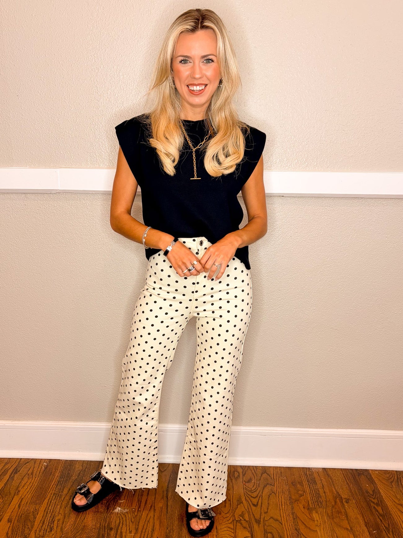 Mini Polka Dot Pant - Ivory