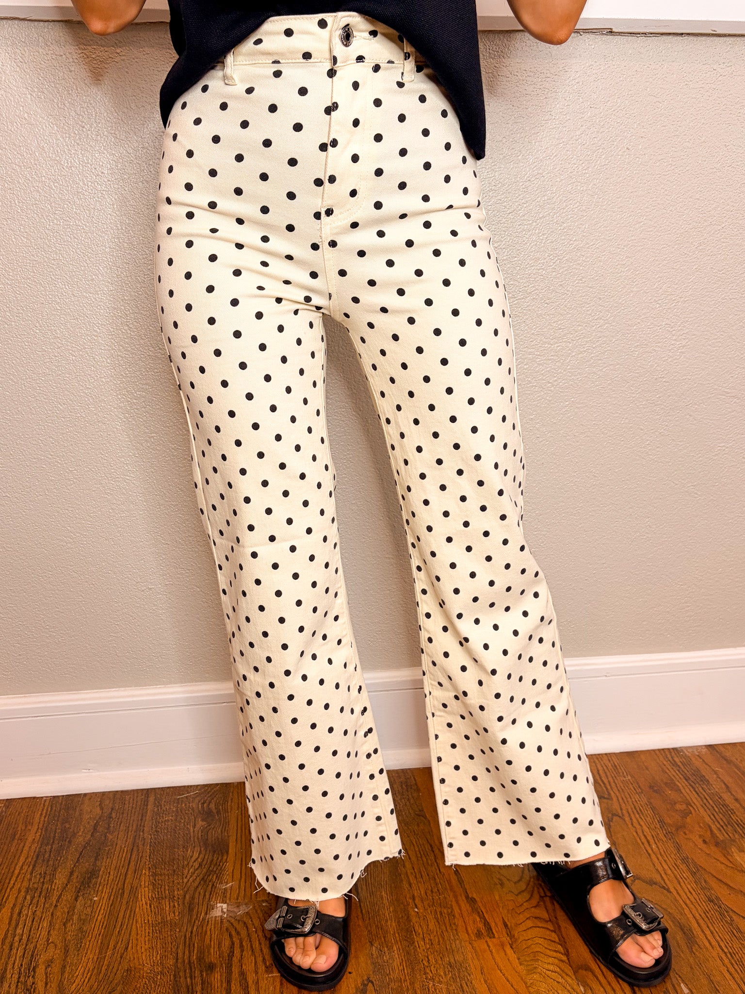 Mini Polka Dot Pant - Ivory