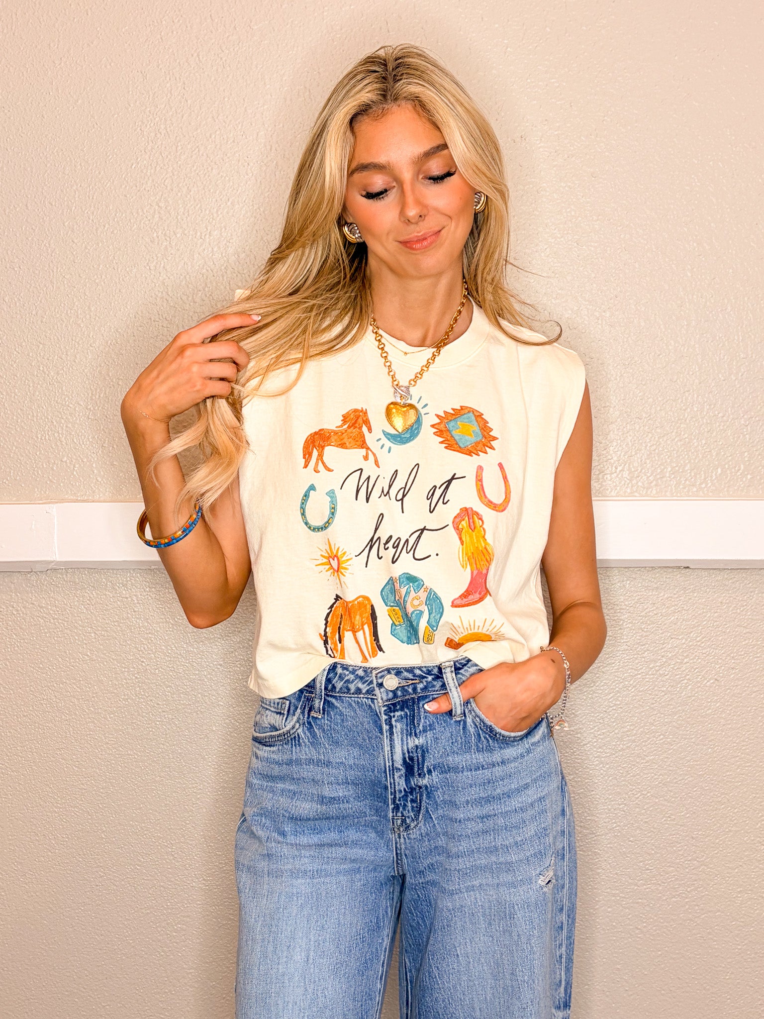 Wild At Heart Cropped Tank