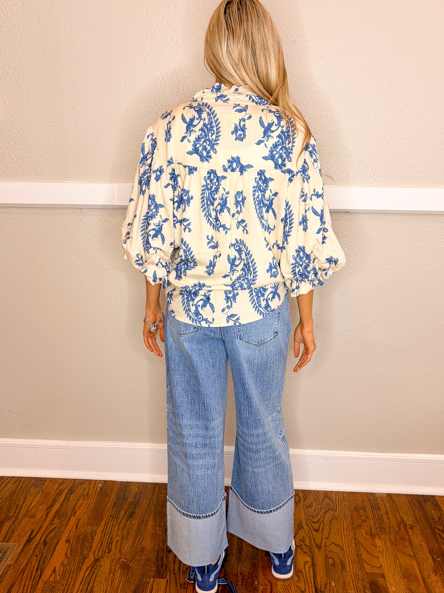 China Blue Top - Tucker Brown