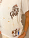 Z Cowgirl Embroidered T-Shirt - Tucker Brown
