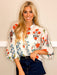 Oriental Garden Top - White - Tucker Brown