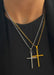Large Cross Necklace - Silver - Tucker Brown