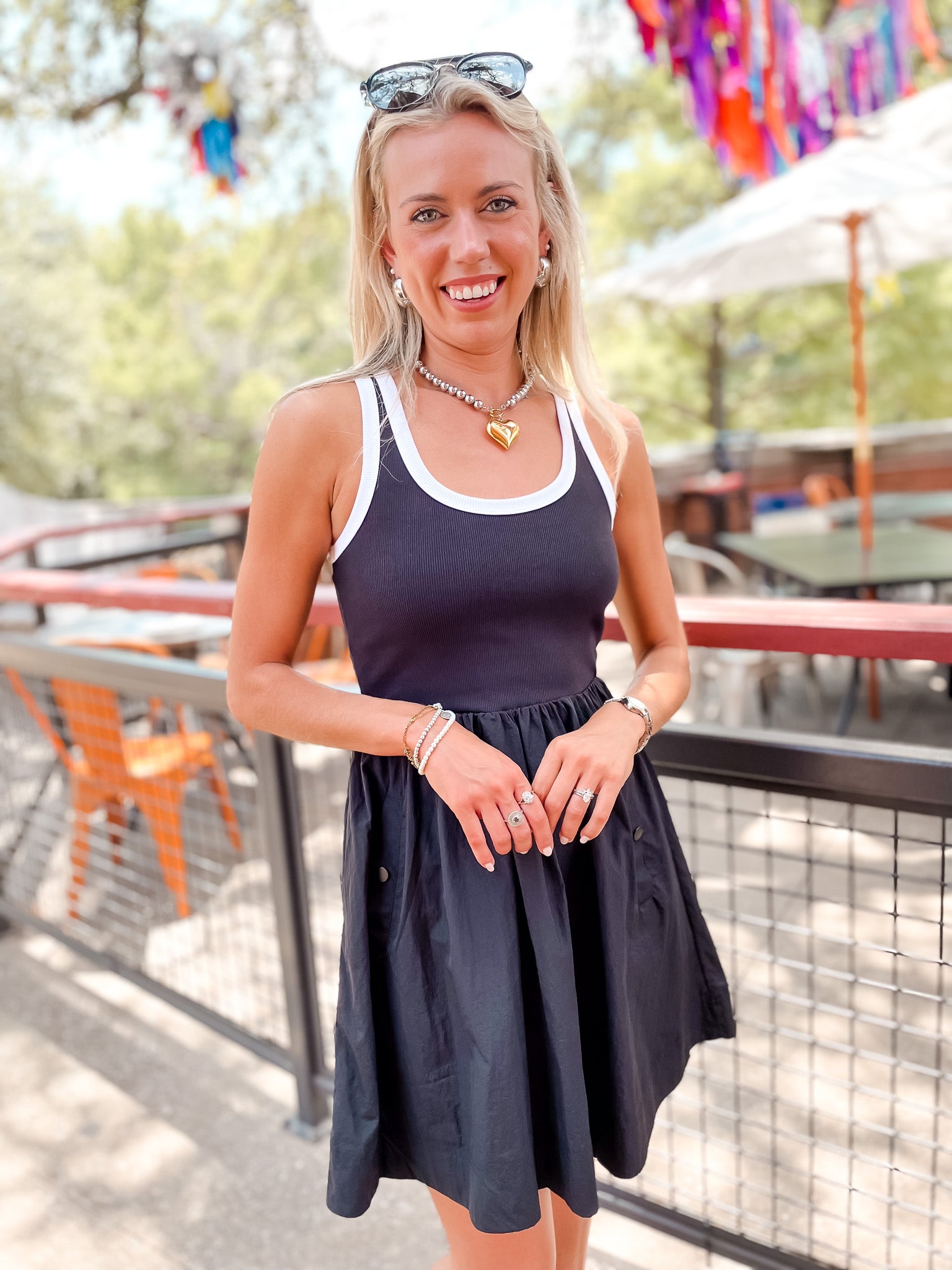 Tottenham Dress - Black/White