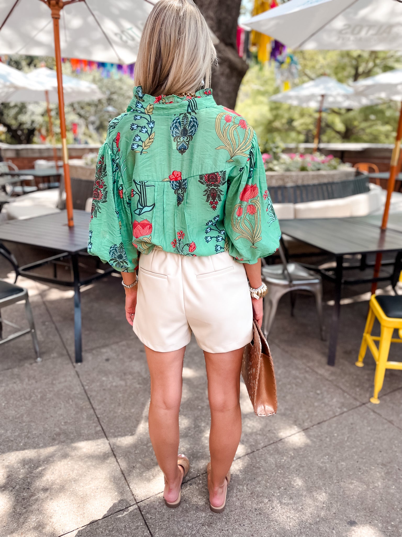 Oriental Garden Top - Green - Tucker Brown