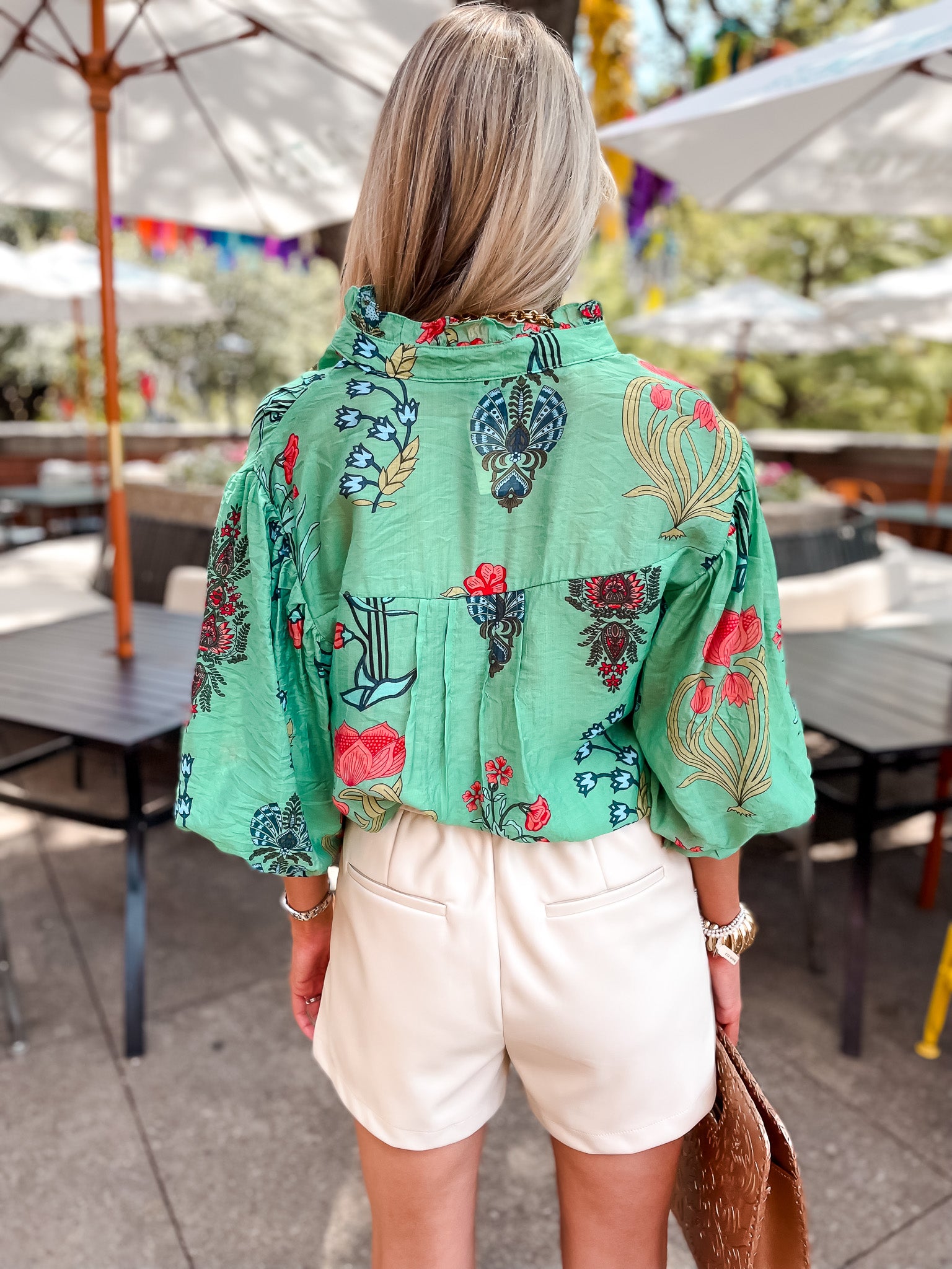 Oriental Garden Top - Green - Tucker Brown