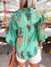 Oriental Garden Top - Green - Tucker Brown