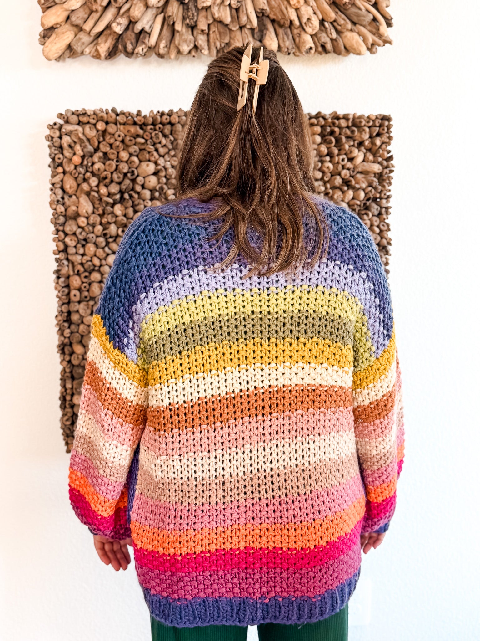 Color Wheel Chunky Cardigan