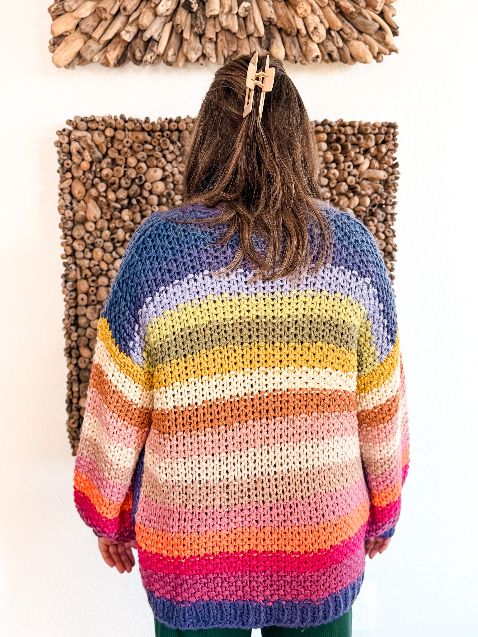 Color Wheel Chunky Cardigan
