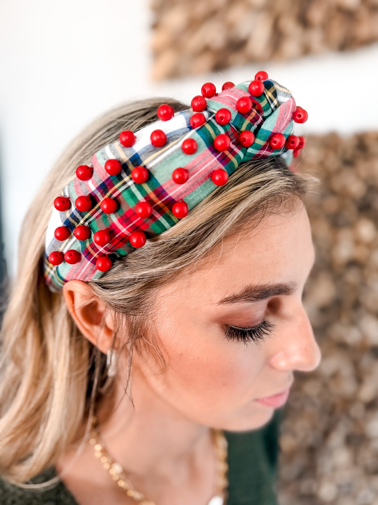 Brianna Cannon - Christmas Tartan Headband
