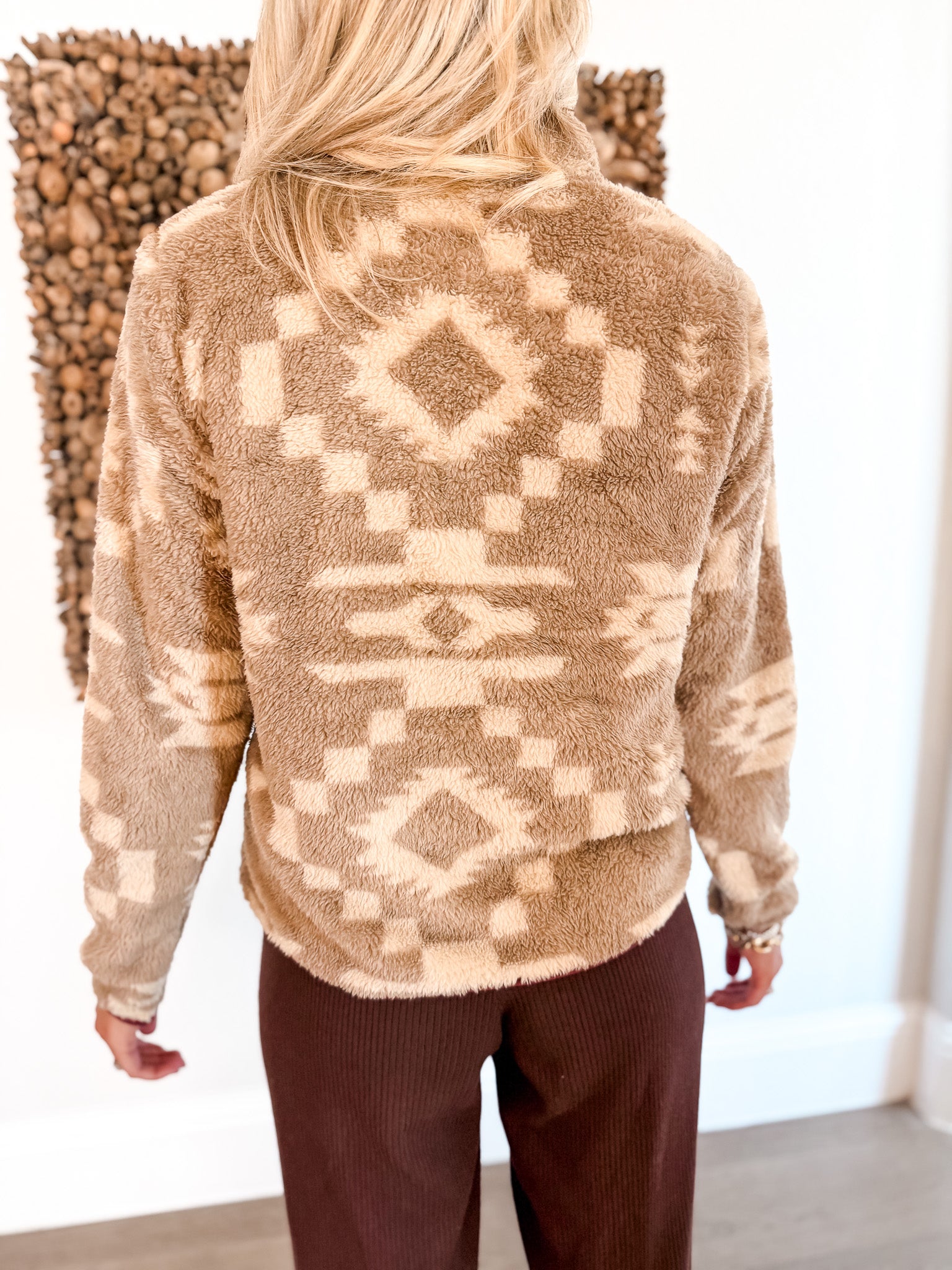 Berber Snap Front Sweatshirt - Ridge